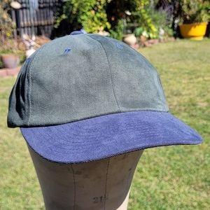 Vintage Yupoong Green & Blue Multicolor 100% Cotton Snapback Hat